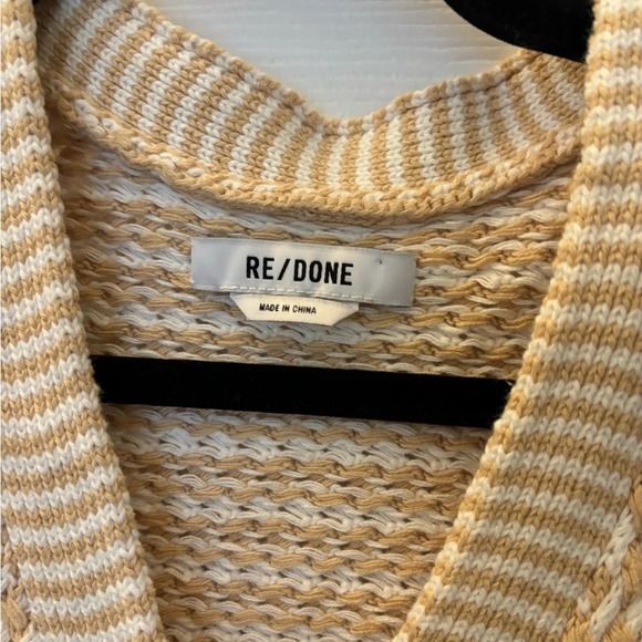 Re/Done Beige Cotton Vest xs - Picture 6 of 7